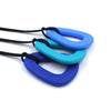 the royal blue, dark blue and teal Ark Loop Chew pictured on a white background