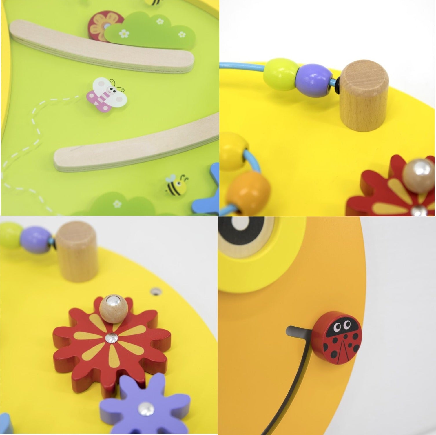 A section showing the parts of the VIGA Interactive Wall Mural Junior Caterpillar