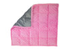 the pink 2.5kg Weighted Lap Pad with a corner folding over