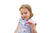 Young girl wearing blue shirt holding the Ark Z-Grabber® on white background