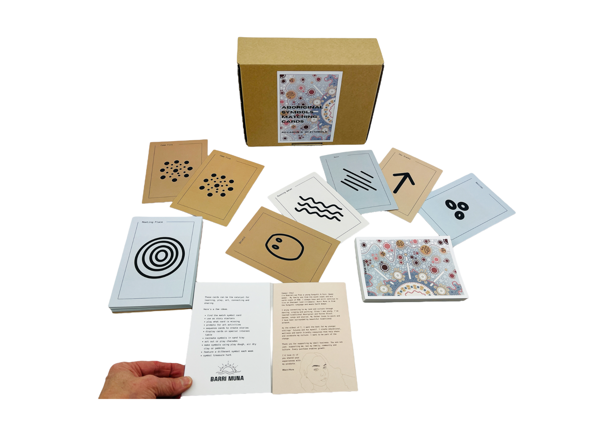 Barri Muna Aboriginal Symbols Matching Cards