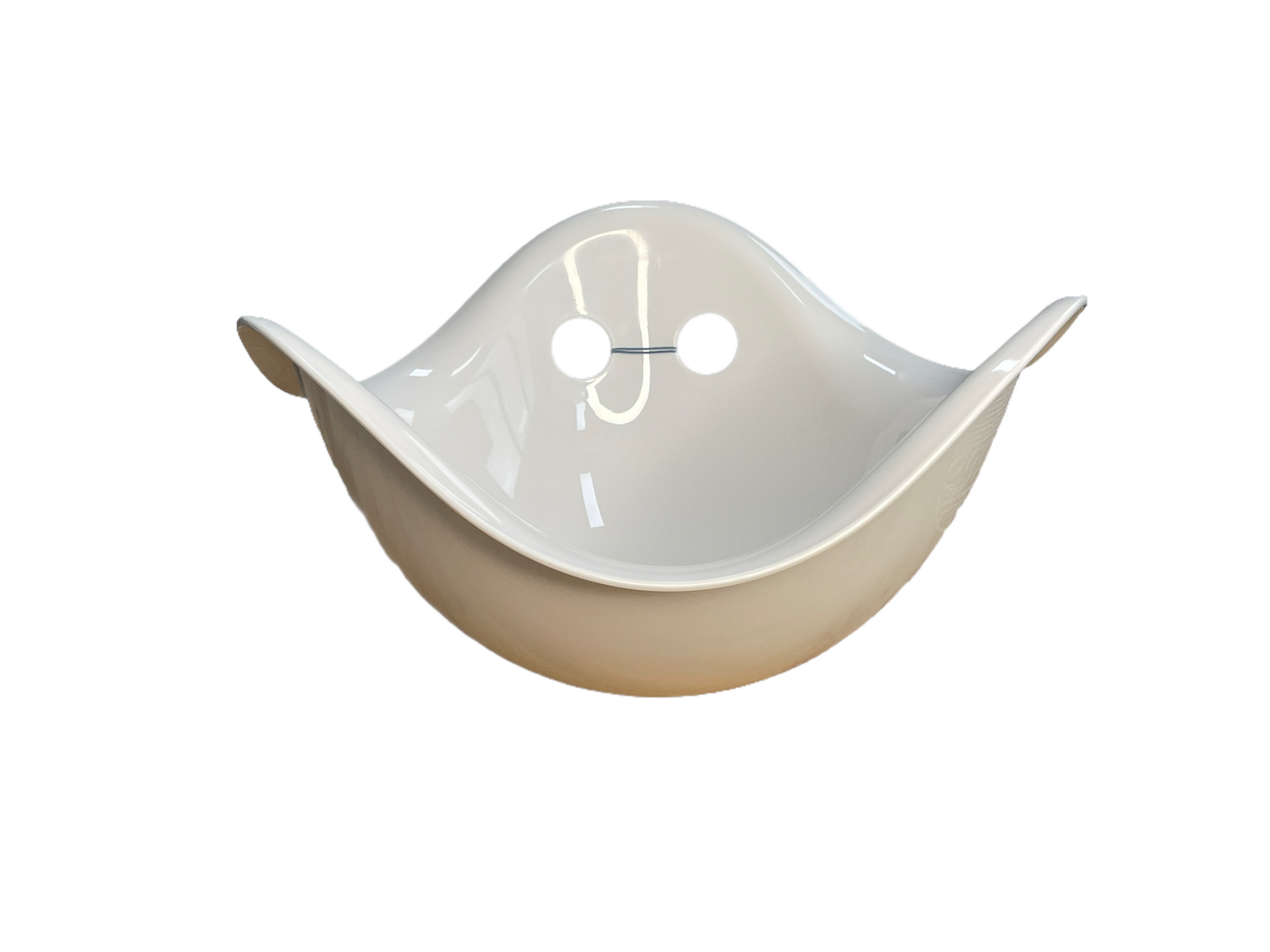 the pastel white Bilibo on a white background