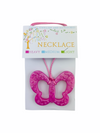 Chewy Charms Butterfly necklace pink in packet