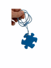 Chewy Charms Necklace Chews - Blue/Puzzle