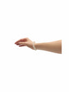 a wrist wearing the Chubuddy Springz Bracelet- clear on a white background