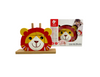 Classic Worlds Lion Uni Blocks with blocks stack to show lions face next to packaging on white background