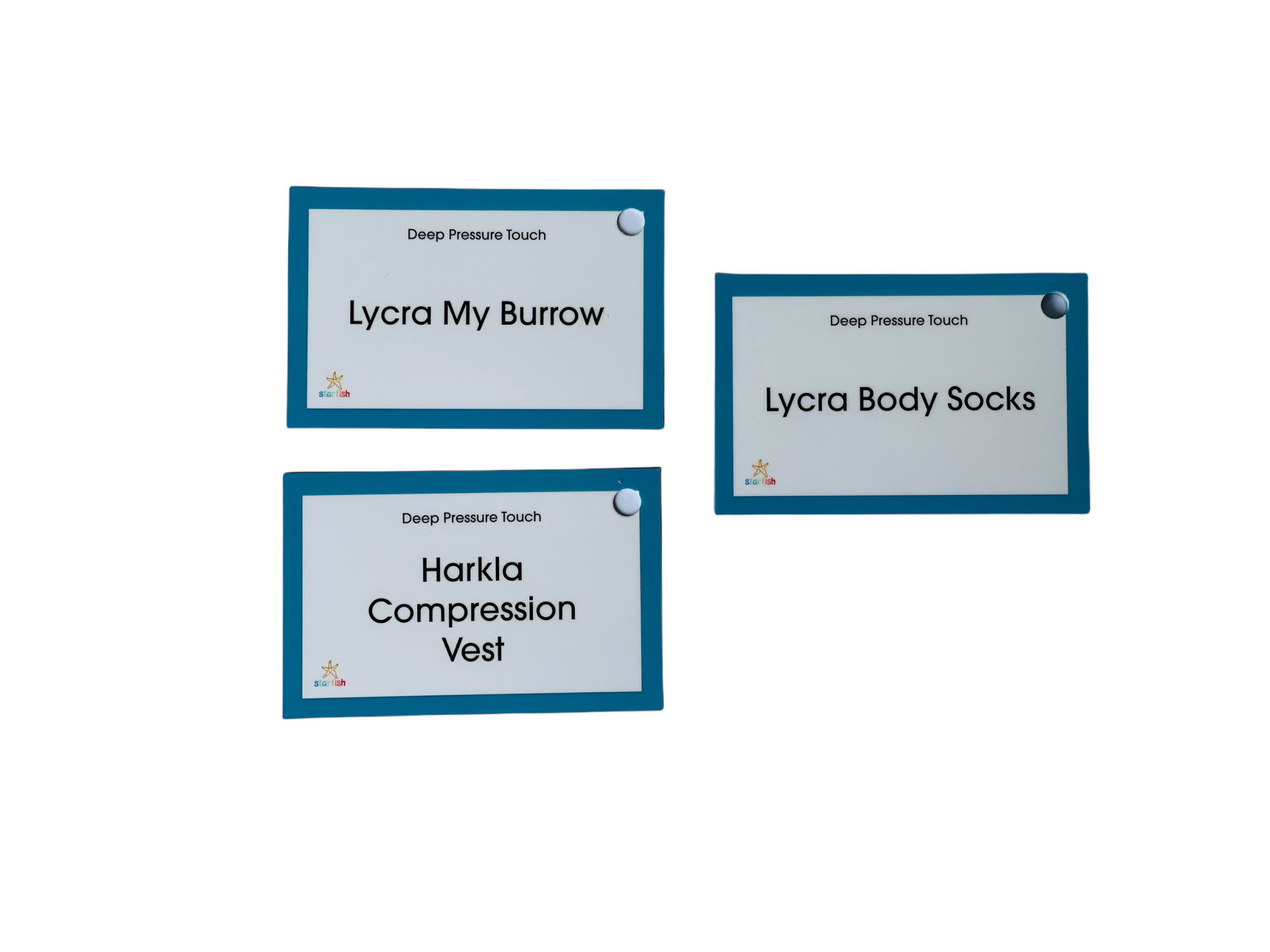 3 deep pressure touch cards from the Classroom Proprioceptive Activities Cards