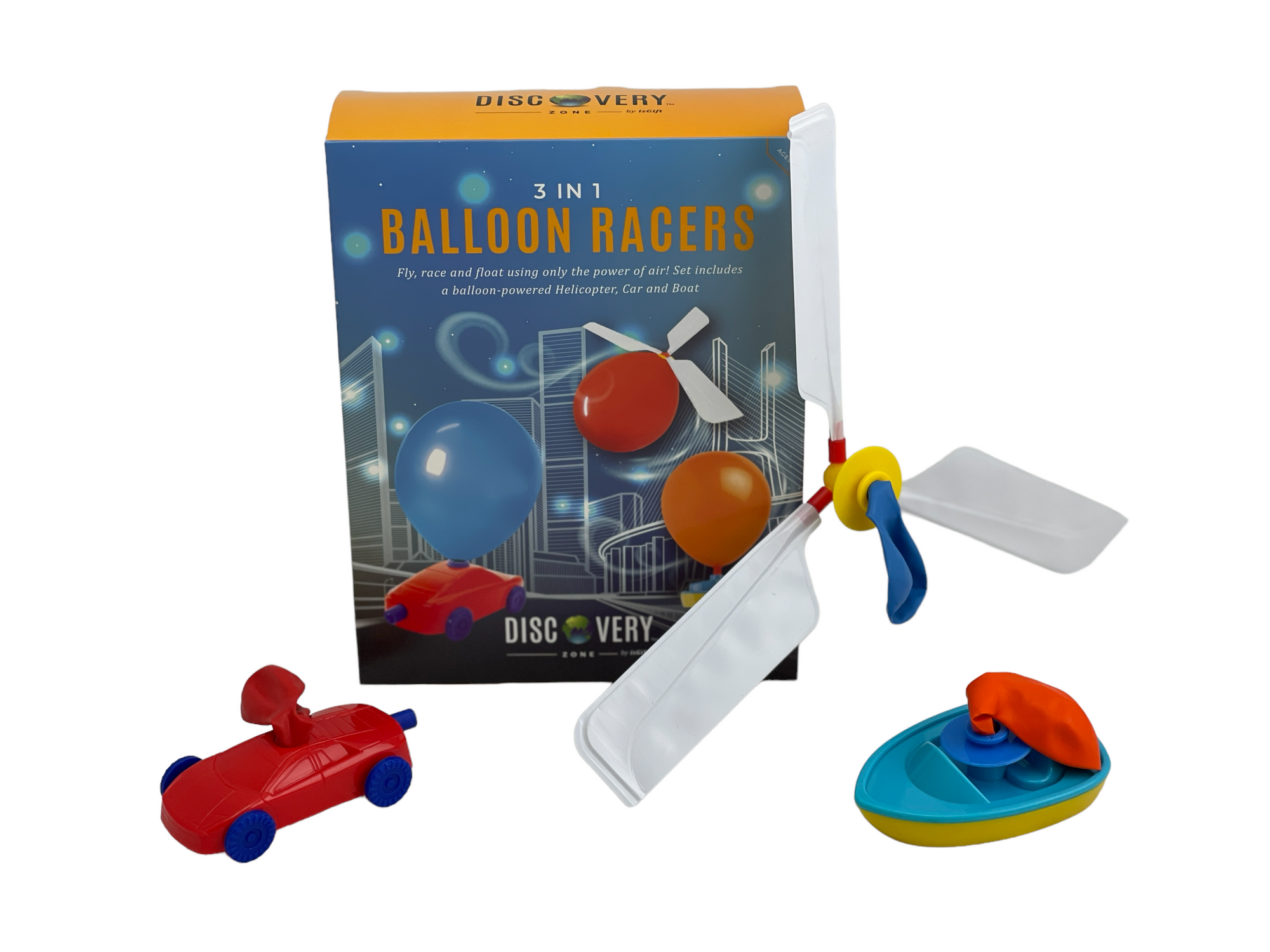 Discovery 3 in 1 Balloon Racers set