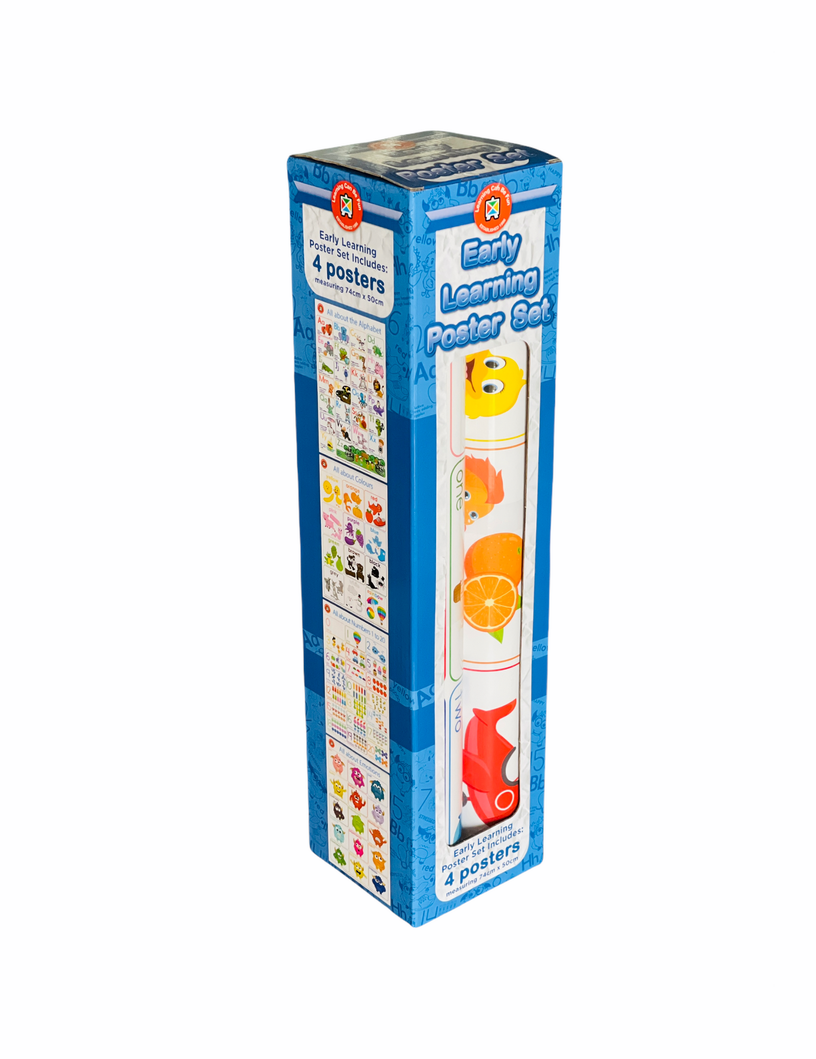 the Early Learning Poster Set with a white background