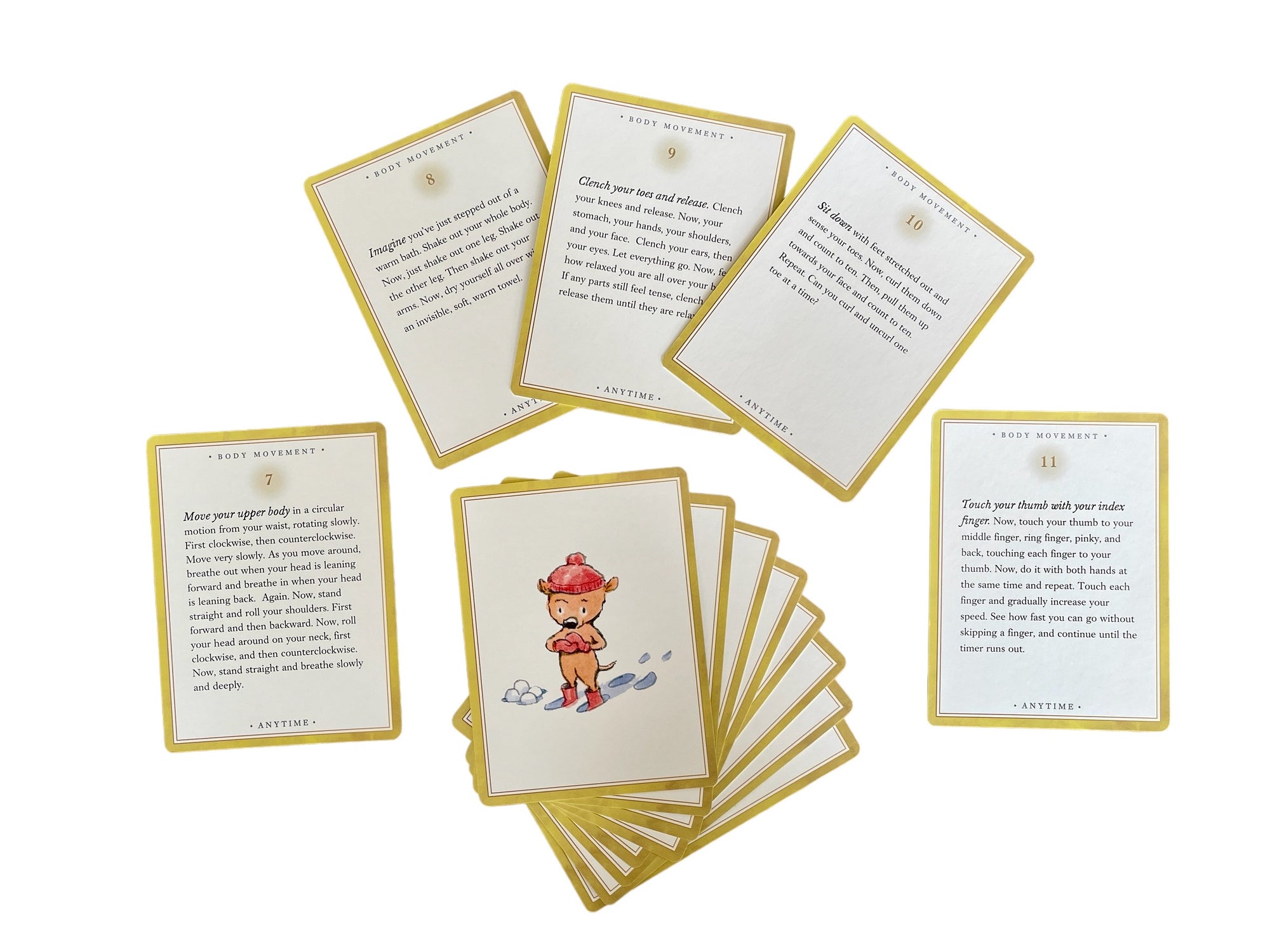 the Eeboo Centering Cards - Anytime cards on display