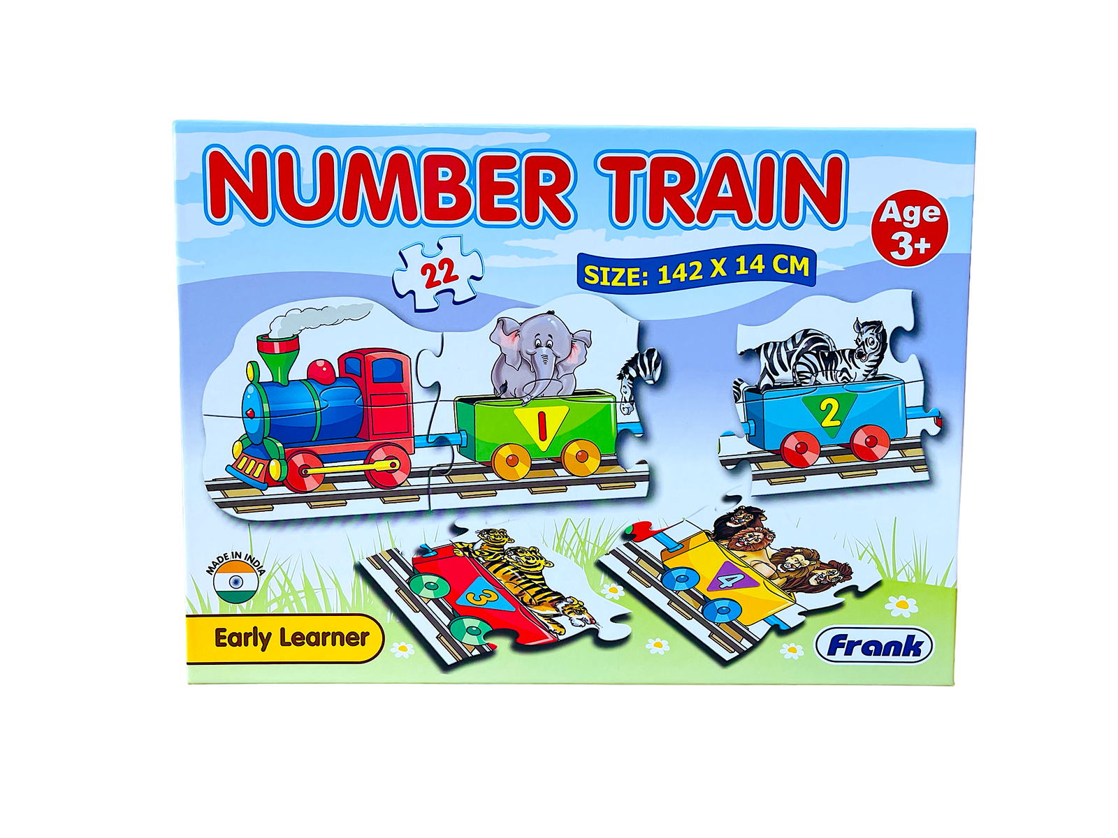 the Frank Early Learner Number Train box on a white background