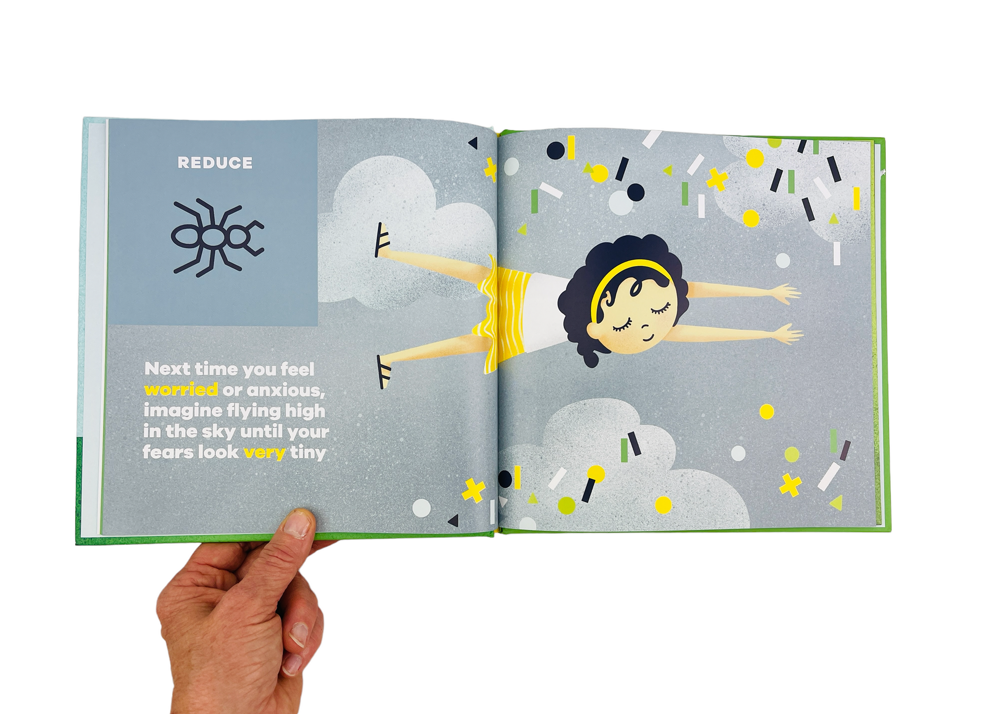 a person opening the How to Recycle Your Feelings Book