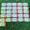 The Viga Magnetic Tracing Lower case letters spread on the grass