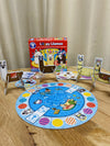 Orchard Loopy Llamas game placed on wooden table with products in front