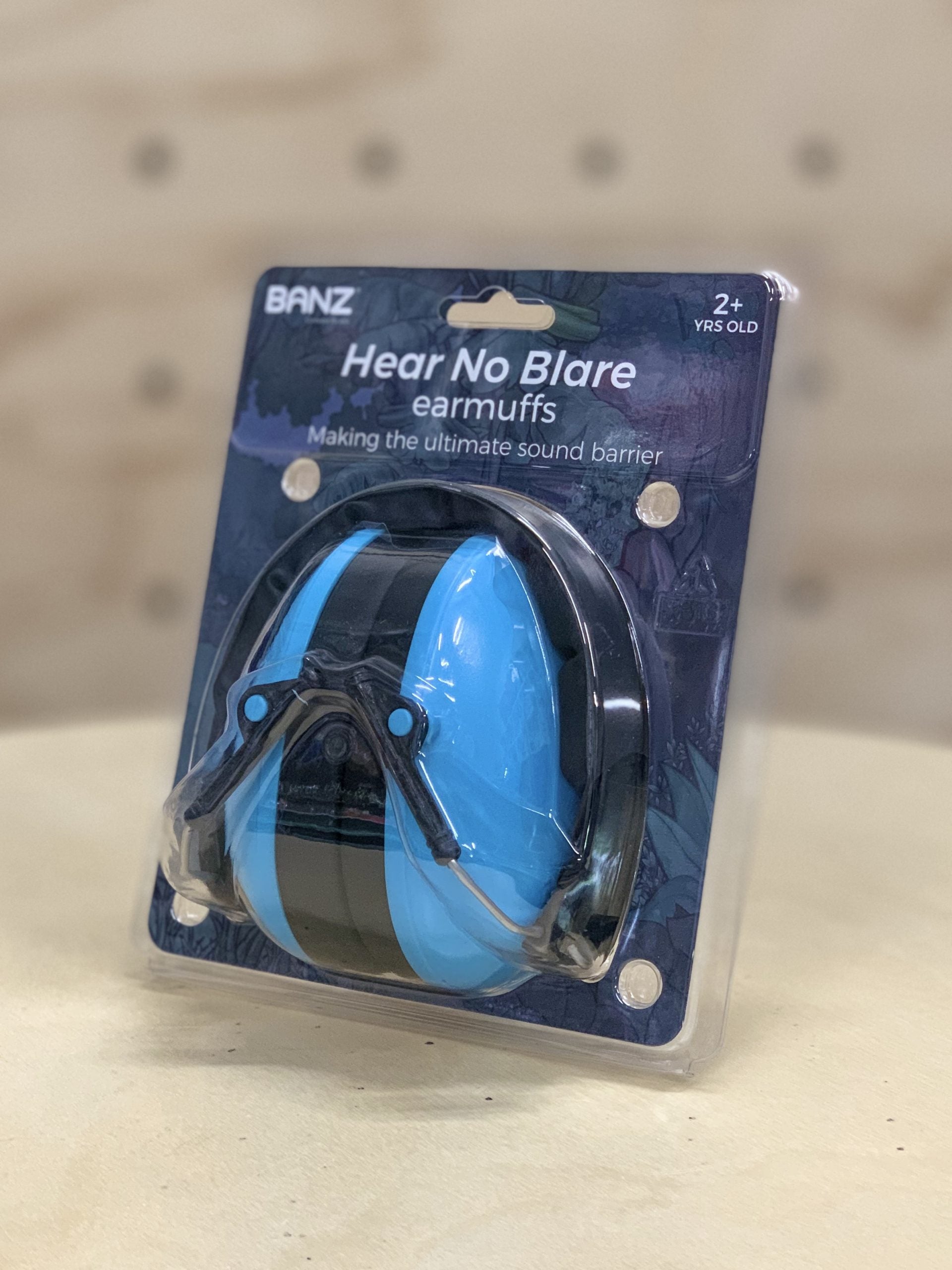 Set of Banz Noise Reduction earmuffs on a table