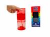 a hand touching the red Sensory Sensations Ooze Tube