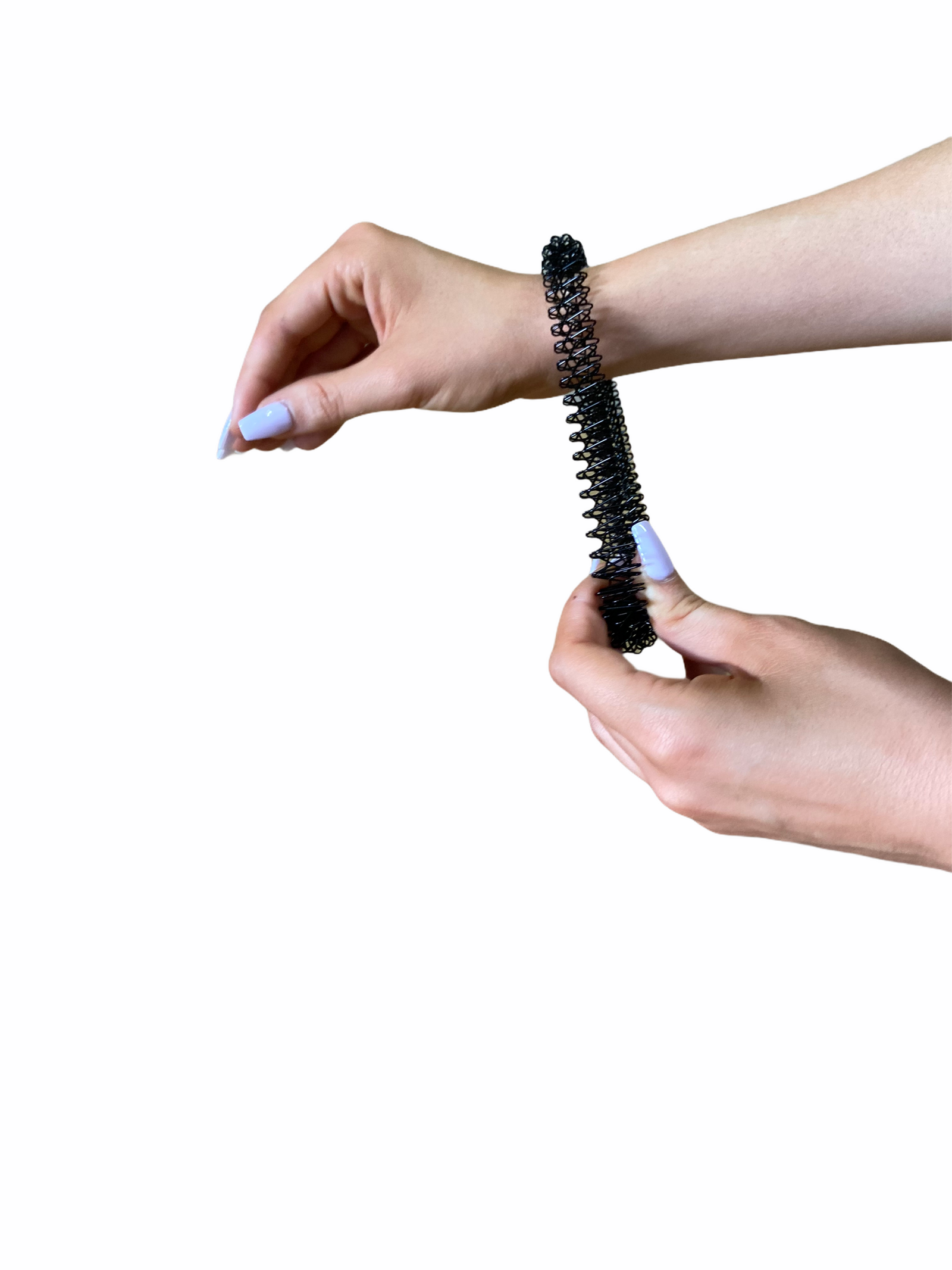 Hand wearing the Kaiko Spiky Fidget - XL on white background
