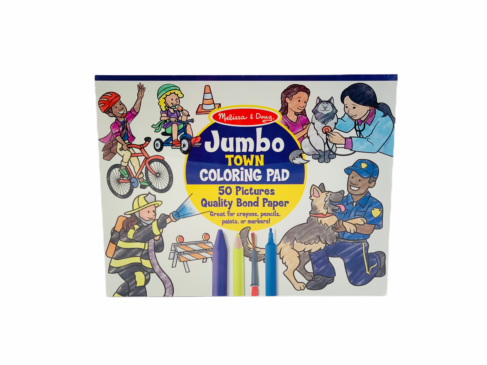 Melissa and Doug Jumbo Colouring Pad - Town