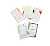 4 Mindful &amp; Co A - Z Mindful Affirmation Cards spread out around the Mindful &amp; Co A - Z Mindful Affirmation Cards box