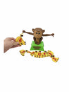 a hand balancing a banana on the monkey math game