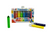 Ooly Mighty Mega Markers with green, yellow and blue markers laid out in front of packaging on white background