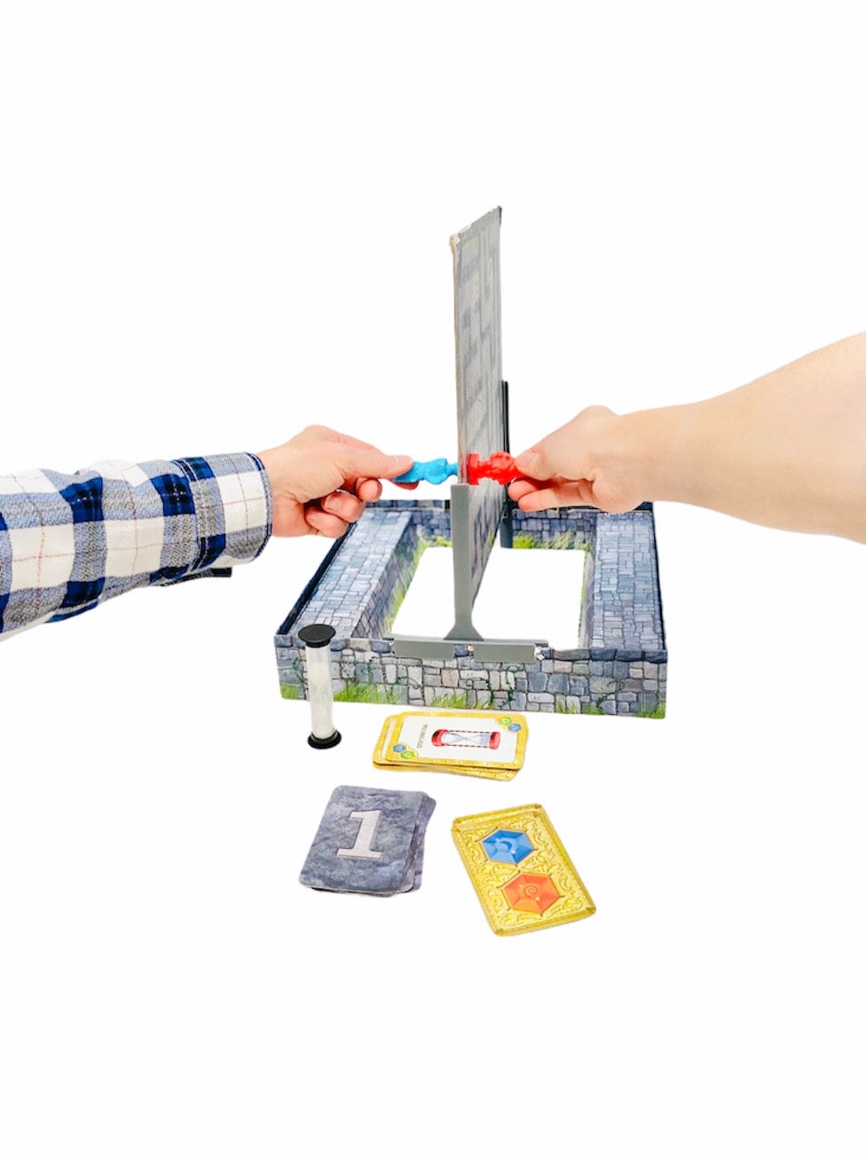 two people playing the Peaceable Kingdom Gnomes at Night