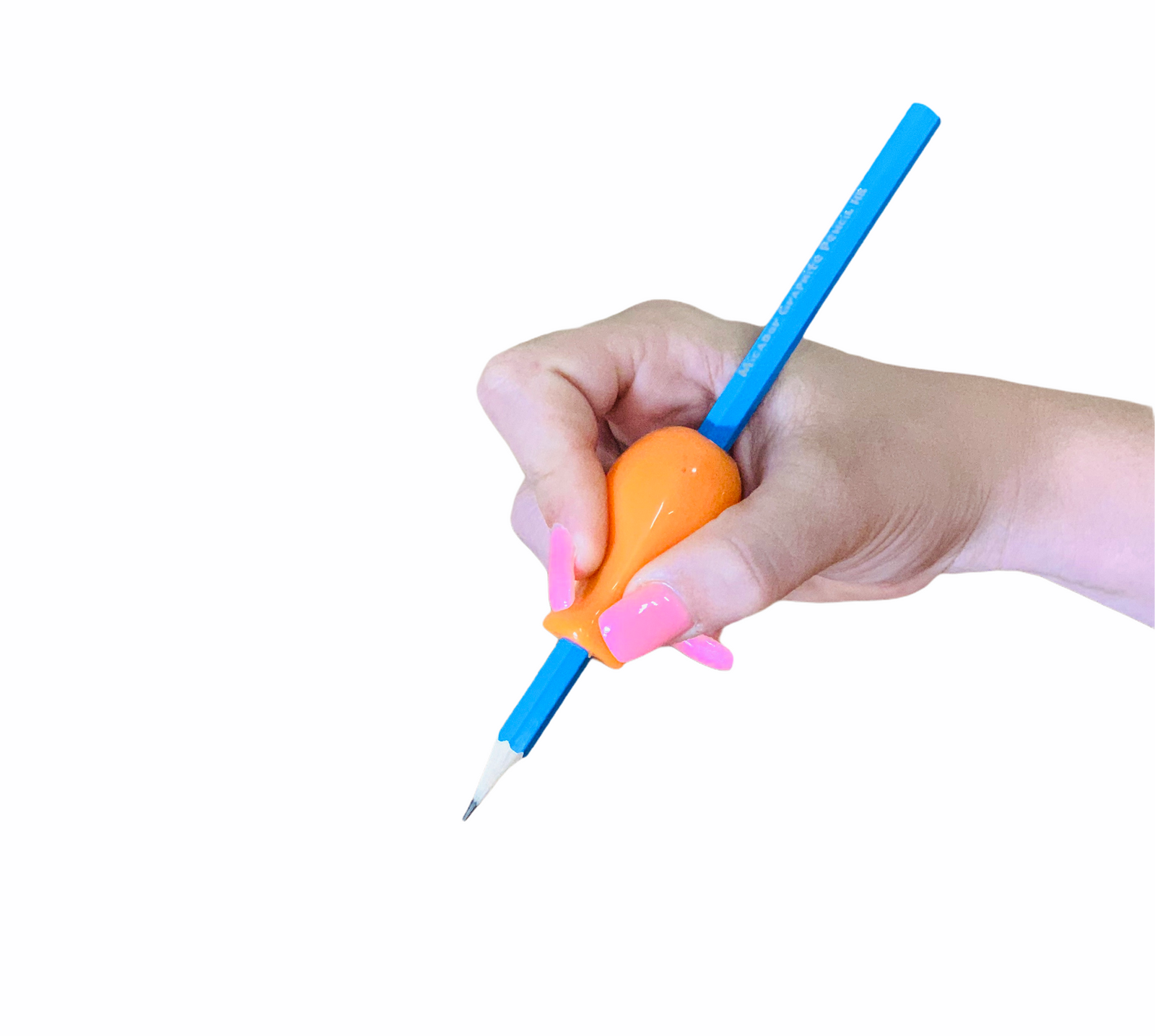 hand holding the TPG Pencil Grip Jumbo