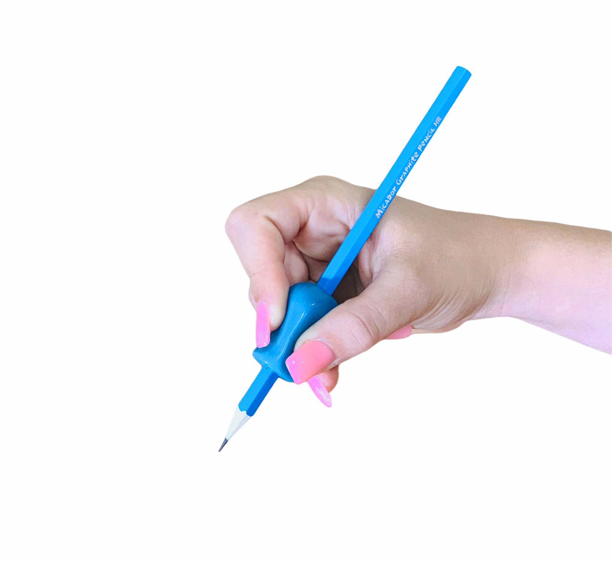 hand holding the TPG Pencil Grip Standard