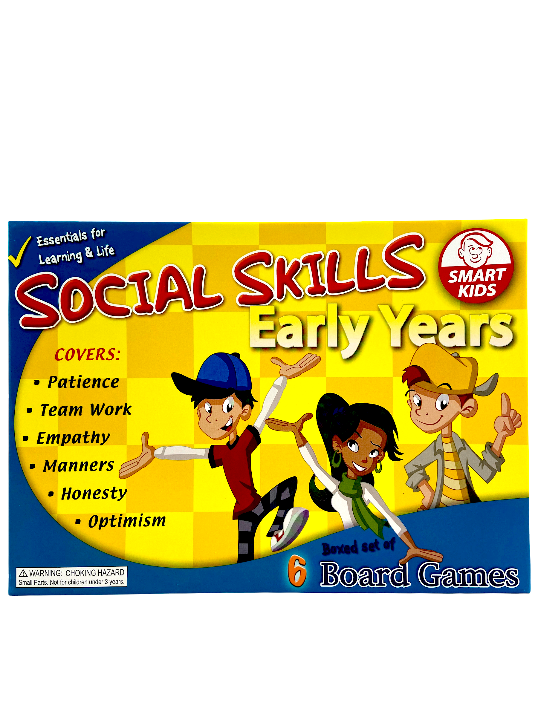 Smart Kids Social Skills Early Years packaging box showing teenagers celebrating 