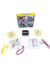 the the Fat Brain Sew Fast on display with cards and boards in front of box