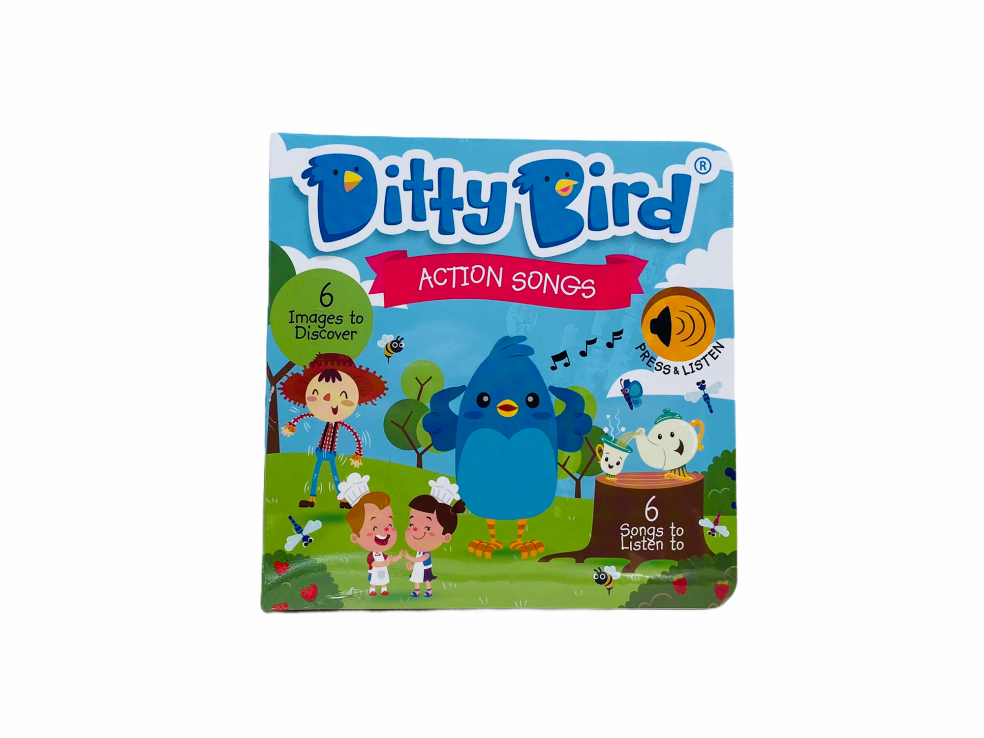 Front cover of Ditty Bird - Action Songs Book on white background