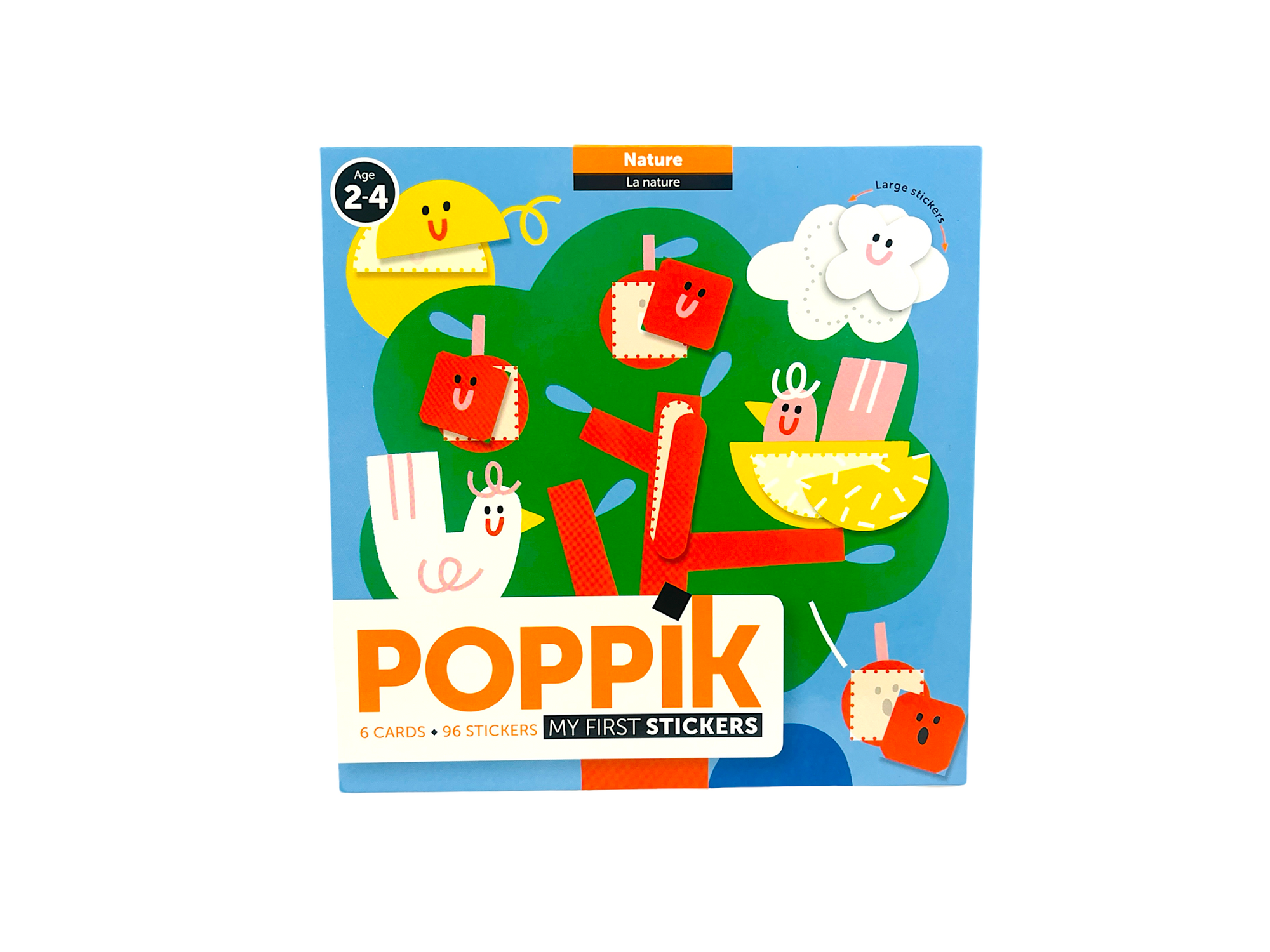 the Poppik My First Stickers - Nature book with a white background