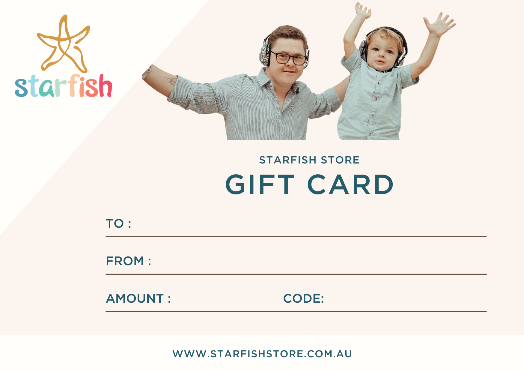 Starfish Store Gift Card