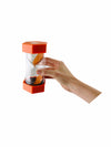 a hand holding the giant orange 10 Minute Sand Timer