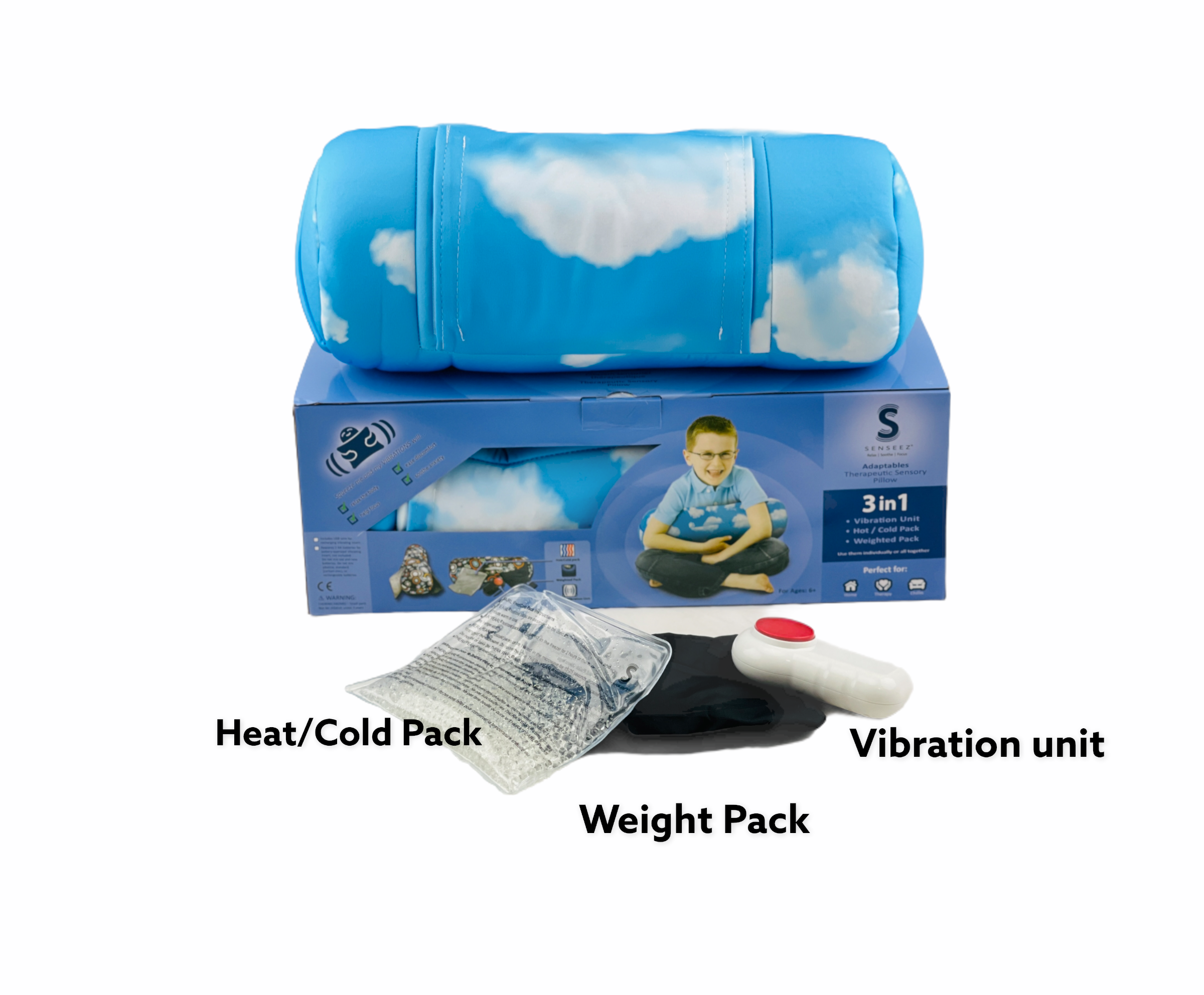 Senseez Adaptables Vibrating Cushion - Cloud