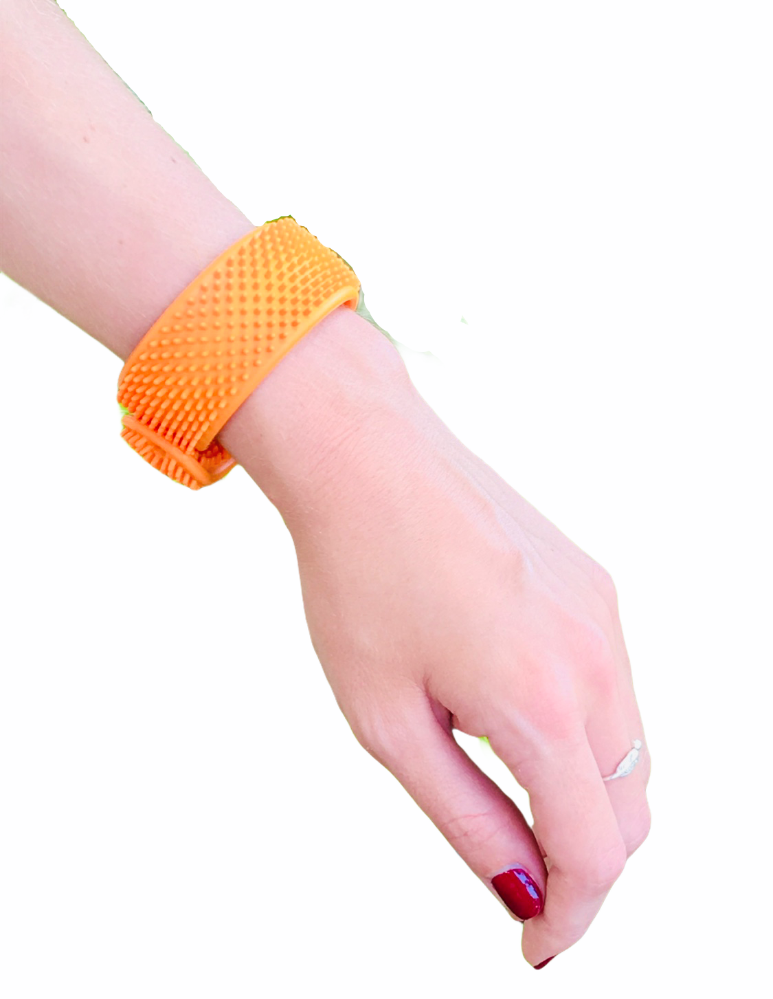 Sensory Genius Sensy Band wrapped around a persons wrist