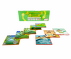 Junior learning sequencing snakes on display with 8 cards laid in front of box
