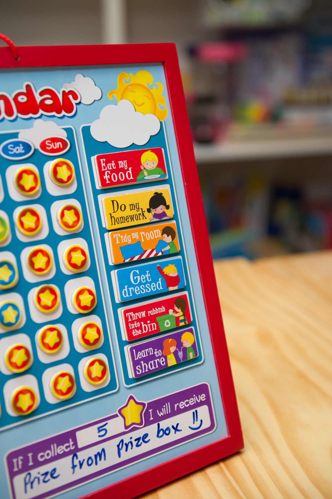 Fun Factory Rewards Chart