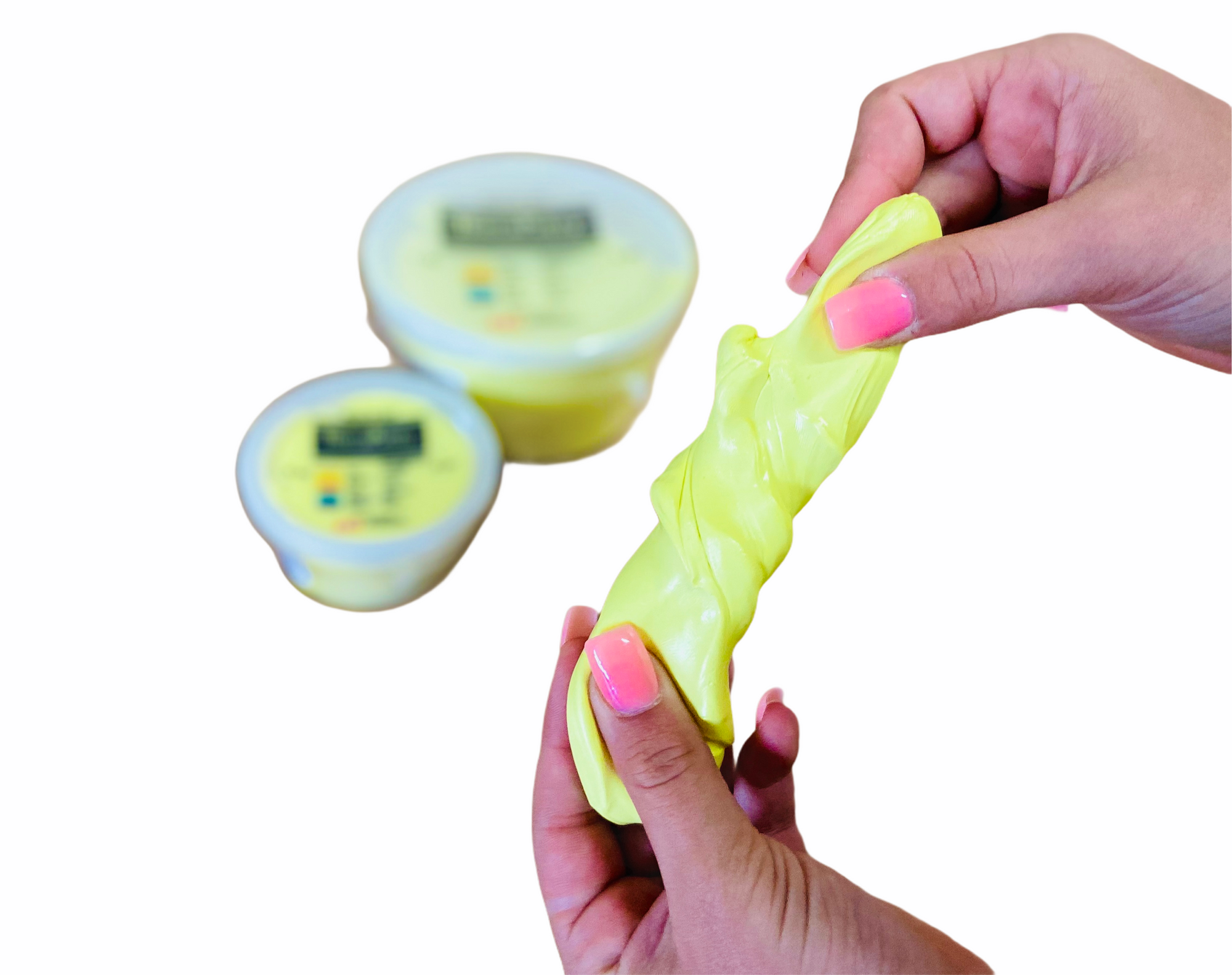hand stretching the Theraputty Extra Soft Yellow 3oz