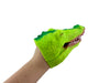 a hand wearing the Alive Hand Puppet - Crocodile