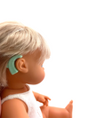 Miniland Caucasian Girl/Hearing Aid doll
